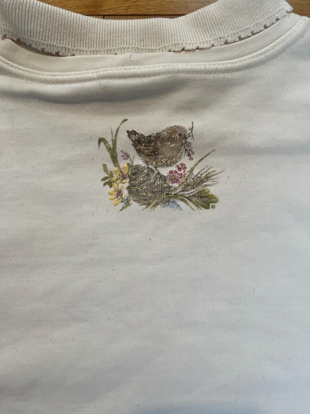 Vintage Northern Reflections Peter Pan Collar Wreath Graphic Boxy Oversized Top - Picture 10 of 10